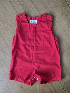 Vintage 1970s Kmart Red Romper Onepiece